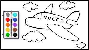 Dengan adanya kegiatan mewarnai, maka kreatifitas dan juga imajinasi sang anak akan berkembang. Cara Menggambar Pesawat Untuk Anak Tk Sd Youtube