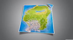 The sky, clouds, sunset, mountains, the plane, desert, antenna. Gta 5 Official Map 3840x2160 Wallpaper Teahub Io