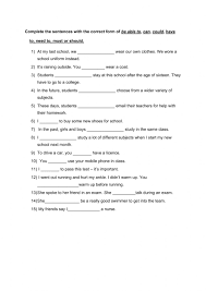 Everything is a little more open response at this level. Modal Verbs Interactive Worksheet For Grade 8