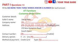 Check spelling or type a new query. Real Exam Ielts Listening Test With Answers Kt Furniture Customer Order Form Youtube