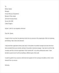 9+ Retirement Resignation Letter Template - Free Word, PDF Format ...