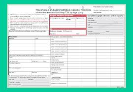 Regional Template For Syringe Pump Prescription And