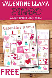 Types Of Bingo Games To Play Free Valentine Llama Bingo Valentine Bingo Free Printable Valentine Bingo Valentines Games