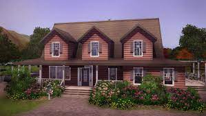 Machines When Left Alone A Requested Selma 3br 2ba Country House Lot Sims House Sims House Design Sims