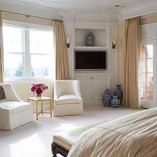 If you watch tv from your bed, sticking a simple led lighting strip to the back of the headboard can work surprisingly well to get the right tone in the room, and it looks nowhere near as tacky as. Corner Master Bedroom Tv Design Ideas