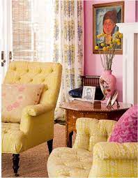 The Power Of Pink Centsational Style Yellow Living Room Home Decor Decor