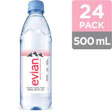 What does evian water taste like? Evian Natural Spring Water Bottles Naturally Filtered Spring Water 500 Ml Bottle 24 Count Walmart Com Walmart Com