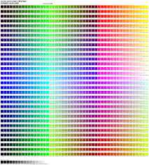 1536 color chart