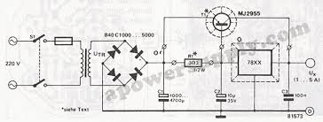 This component will give a stable output voltage of 5v up to 1.5 a. Universal Power Supply Circuit