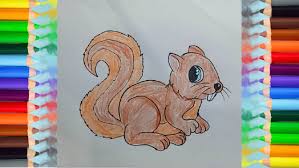 Learn how to draw a squirrel with us, plus we show your art at the end of the video. How To Draw A Cute Squirrel Step By Step