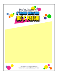 Make sure your party's a blast and invite the people who matter. Download Free 80s Party Invitations Like Totally 80s 80s Party 1980s Party Invitations Party Invitations