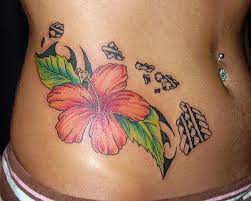 As it is the state flower, hibiscus often makes an appearance in traditional hawaiian tattoos. Hawaiian Flower Tattoos Tattooimages Biz