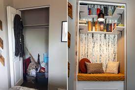 Not only does this option make your wardrobe room look shiny and new, but. Amazing Closet Makeovers Reading Nooks Home Bars And Make Up Stations Loveproperty Com