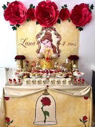 Princess Belle Beauty The Beast Birthday Party Kara S Party Ideas Belle Birthday Party Decorations Belle Birthday Party Belle Birthday