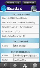 Esadas Turizm Indir Android Otobus Firmasi Online Islem Secenekli Uygulamasi Indir Com