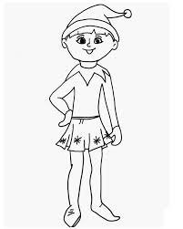 Take your elf to the next shelf. Smiling Elf On The Shelf Coloring Page Free Printable Coloring Pages For Kids
