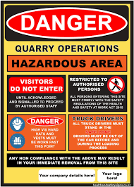 Check spelling or type a new query. Quarry Operations Hazardous Area Danger Sign Health And Safety Signs