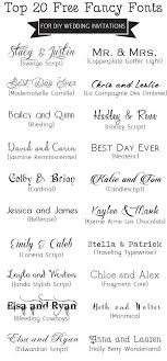 Top 20 Free Fancy Fonts For Diy Wedding Invitations Wedding Invitations Diy Handmade Wedding Fonts Fancy Fonts