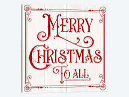 Vintage Christmas Signs Iv Merry Christmas Canvas Tara Reed Icanvas