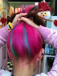 Black Hair With Pink Underneath Google Search Underlights Hair Hair Styles Hair Inspiration