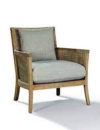 Wood Trim And Cane Chair With Loose Cushions Berkley Home Living Room Decor Fireplace Leather Accent Chair Chair