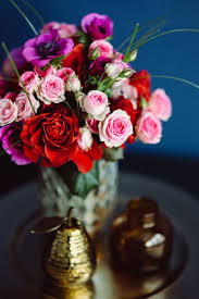 Our floral photography provides you with a diverse variety of flowers ranging from beautiful red roses to colorful tulips to graceful orchids. Hd Wallpaper Neatly Arranged Flowers In A Vase Roses Floral Pink Red Bouquet Wallpaper Flare