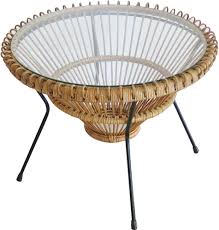 Sold with a certificate of authenticity. Rattan Coffee Table By Franco Albini 1950s Design Market