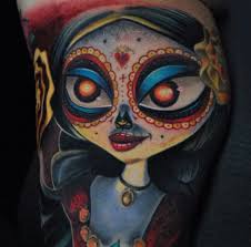 Tattoo La Muerte From The Book Of Life Dog Tattoos Cartoon Tattoos Batman Tattoo