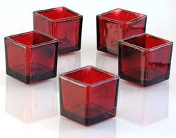 Crescent glass company no doubt many glass companies manufactured both types. 2 Red Square Glass Votive Candle Holders 1 Dozen By Candles4less Http Www Amazon Com D Tealight Candle Holders Candle Holders Glass Votive Candle Holders
