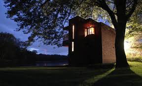 Restoration underway at Frank Lloyd Wright-designed boathouse in northeast  Iowa