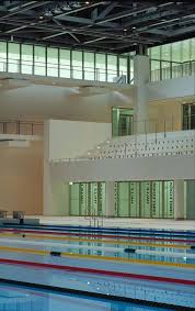 Velodrome And Olympic Swimming Pool In Berlin Germany By Dominique Perrault Architecture Olympic Swimming Swimming Pool Architecture Swimming Pools