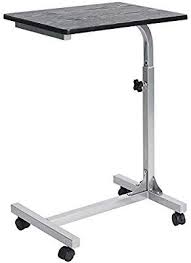 Amazon Com Coavas Overbed Table Medical Adjustable Portable Notebook Desk Sofa Side Table For Studying Reading Breakfast Table Overbed Table Bed Table Desk