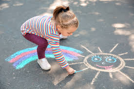 Written out step by step drawing instructions. Little Child Drawing With Colorful Chalk On Asphalt Chc Creating Healthier Communities