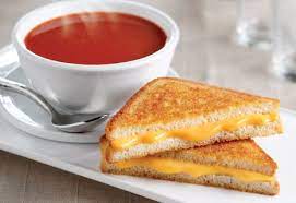 A Piping Hot Bowl Of Your Favorite Tomato Soup Served With A Grilled Cheese Sandwich Golden Brow Food Tomato Soup Grilled Cheese Grill Cheese Sandwich Recipes