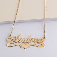 Heart Name Necklace Couple Love Necklace Gold Name Pendant Personalized Name Jewelry Silver Nameplate Necklace Valentine Gift For Her In 2021 Nameplate Necklace Silver Name Necklace Silver Custom Name Necklace