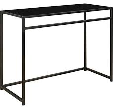Convenience Concepts 131099 Black Glass Console Table Black Metal Console Table Glass Console Table Convenience Concepts