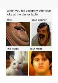 Tfymw An Inappropriate Joke Is Said At The Family Dinner Table Immagini Divertenti Cose Divertenti Troppo Divertente