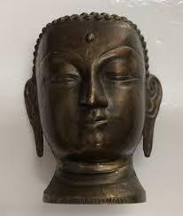 STATUETTE TETE DE BOUDHA EN BRONZE EDITIONS ROBERT LAFONT REF65685