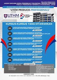 Biasiswa ini adalah khusus kepada pelajar universiti awam sahaja. Permohonan Ijazah Sarjana Muda Pendidikan Vokasional Uthm 2019