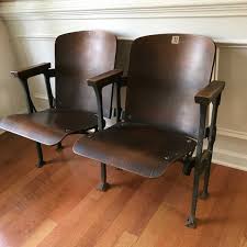 Theater Seats Movie Theatre Chairs Entryway Furniture Wood Iron Folding Chairs Industrial Furniture Decor Rustic Modern Bench Theater Chairs Theater Seating Industrial Furniture Decor