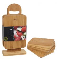 Great savings & free delivery / collection on many items. 6pcs Chopping Board Set With Display Stand 186189