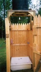 Country Lore Outdoor Solar Shower Diy Mother Earth News Outdoor Solar Shower Solar Shower Outdoor Shower