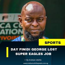 Day Finidi George Lost Super Eagles Job