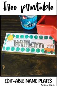 Free Editable Name Plates For Desks Name Plate Preschool Names Name Activities
