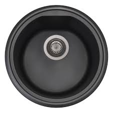 Prep tools, bowls, colanders and appliances can be stored near the prep sink, while dishes, silverware, serving pieces and glasses can be stored near the. Alfi Black Granite Composite 17 Inch Drop In Round Kitchen Prep Sink Overstock 12075006