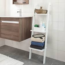 Sobuy Frg32 Sch étagère Murale Style échelle Salle De Bain