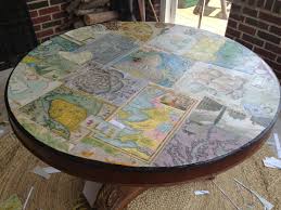 Mod Podge Map Table Modge Podge Furniture Modge Podge Table Mod Podge