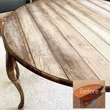 This is where i found the best farmhouse table and bench plans; Cherry Table Stained Gray