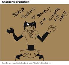 Bendy And Boris The Quest For The Ink Machine Memes Yandere Simulator Game Meme Owo Bendy And The Ink Machine Cartoon Styles Yandere Simulator