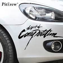 Car Styling Sticker The Spirition Of Competition Vinyl Decal Calcomanias Para Coches Stickers Para Autos Vinilos Para Autos